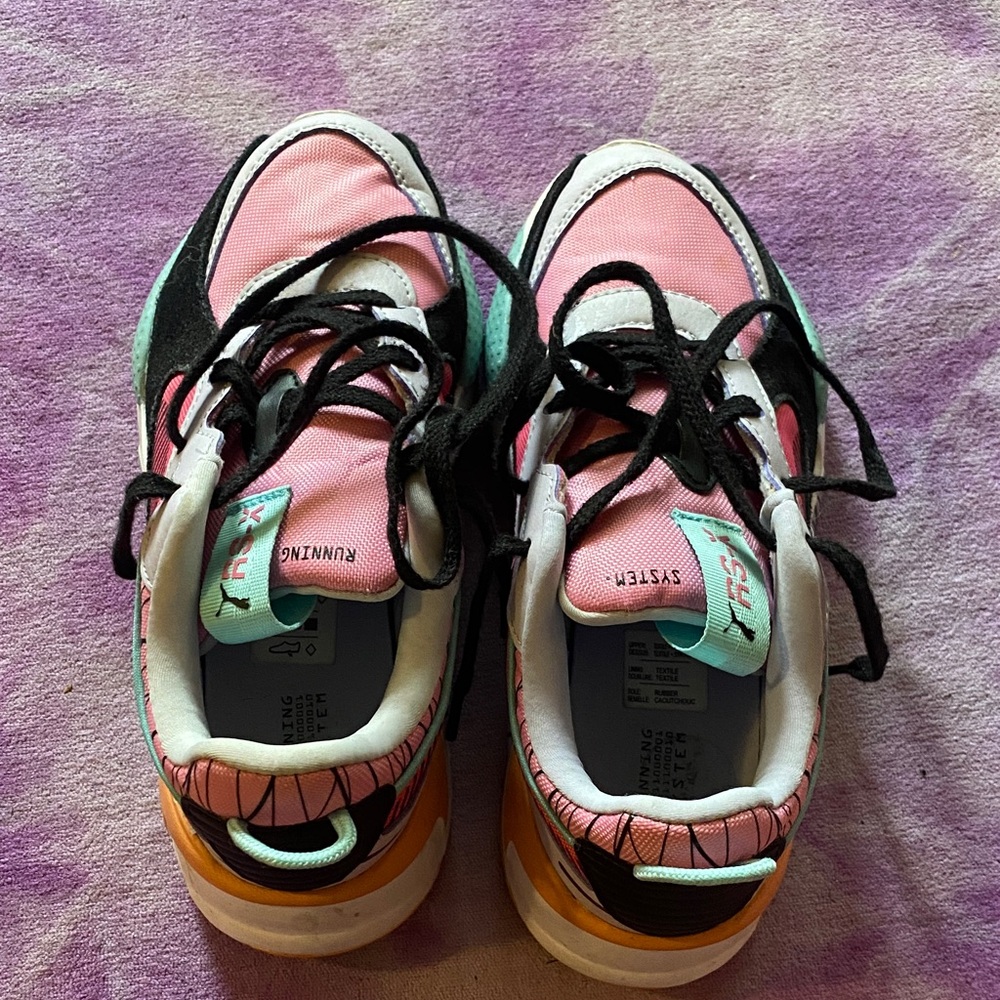Puma Sneakers with Mint and Lavender Accents
